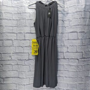 NWT KOH KOH gray sleeveless halter flowy dress